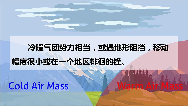 3.3 天气系统（准静止锋与天气）（精品课件）-2022-2023学年高二地理上学期湘教版(2019)选择性必修103