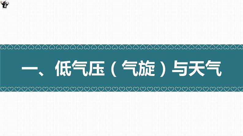 3.3 天气系统（气旋反气旋与天气）（精品课件）-2022-2023学年高二地理上学期湘教版(2019)选择性必修103