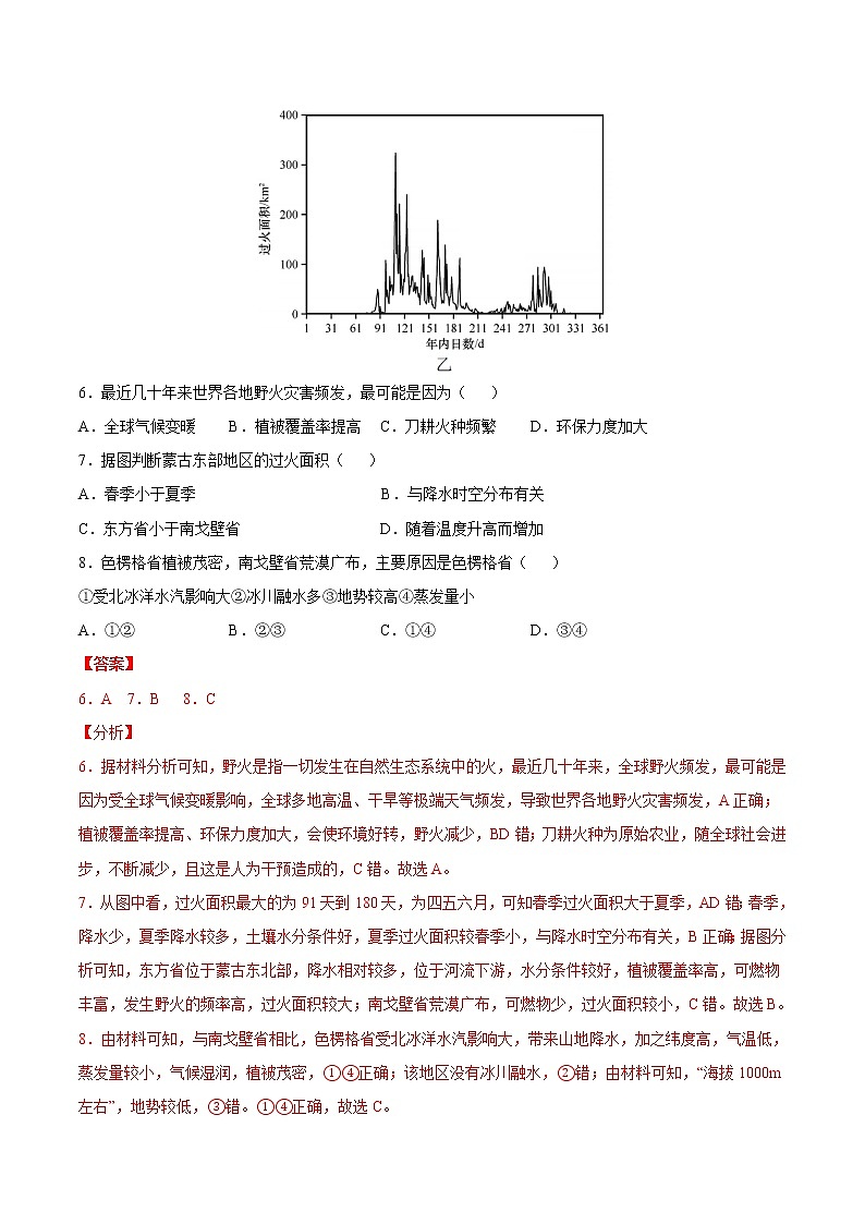 5.2自然环境的整体性（练习）-2022-2023学年高二地理同步备课系列（鲁教版2019选择性必修1）03