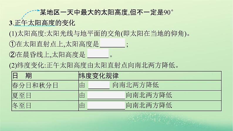 2022_2023学年新教材高中地理第一章地球的运动第二节地球运动的地理意义第2课时地球公转的地理意义课件新人教版选择性必修107