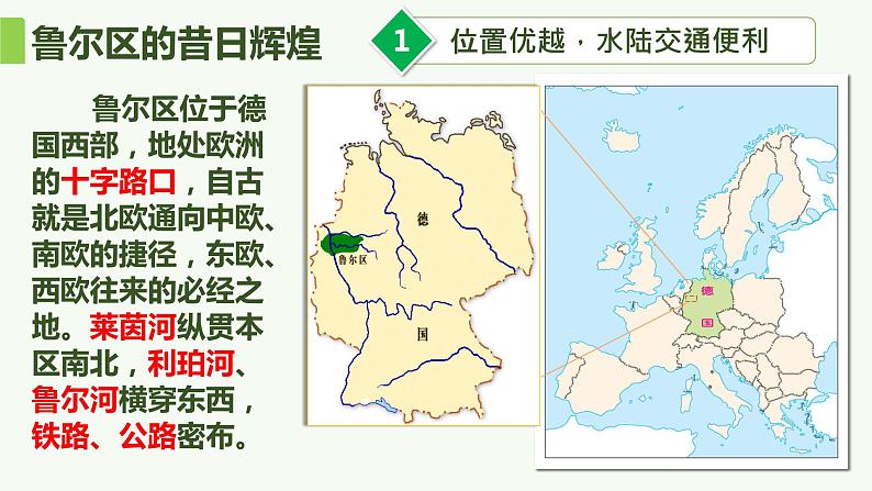 2.2 资源枯竭地区的发展 — 以德国鲁尔区为例-2022-2023学年高二地理同步精品课件（鲁教版2019选择性必修2）07