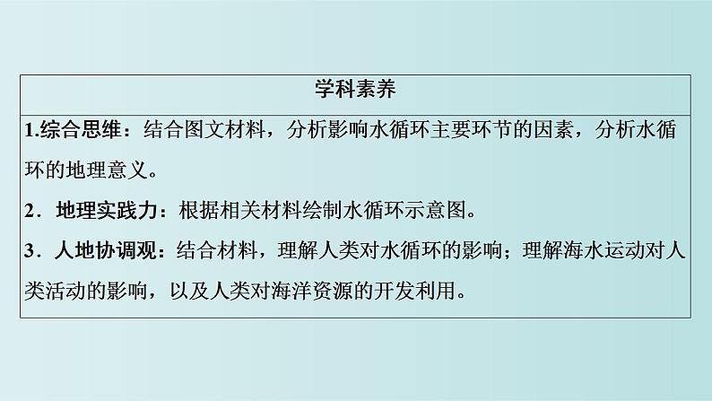 2023年必修一 第三章地球上的水第7讲水循环和海水的运动课件（部编版）第4页