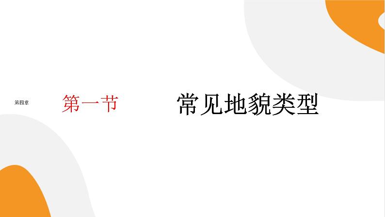 配套新教材高中地理人教版必修第一册4.1《常见地貌类型》课件PPT01