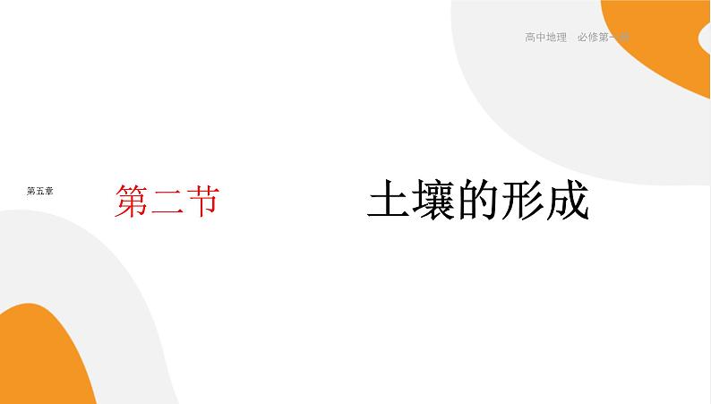 配套新教材高中地理湘教版必修第一册 5.2《土壤的形成》课件PPT01