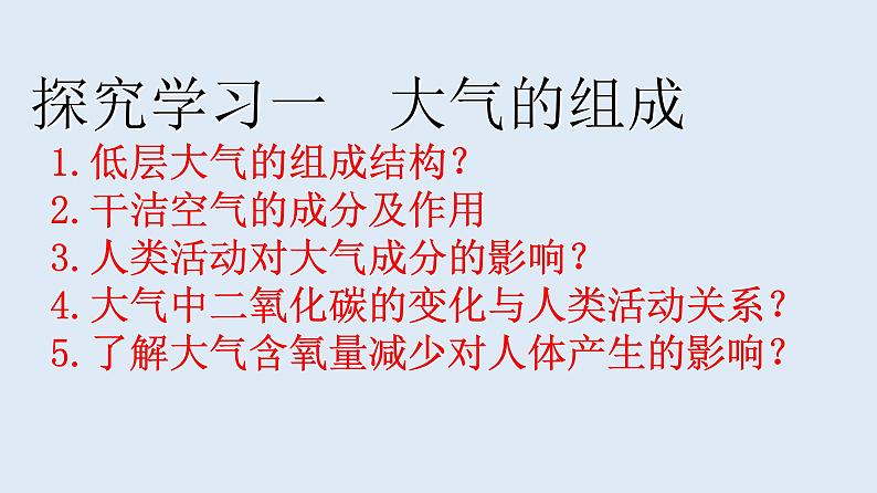 高中地理必修一 《第一节 大气的组成和垂直分层》名校名师课件第4页