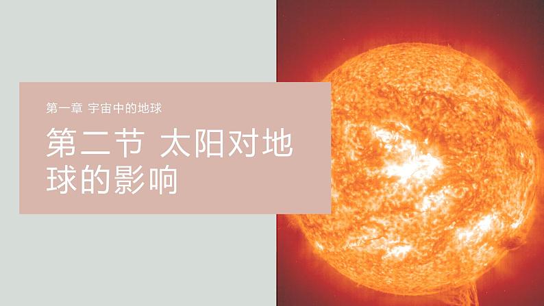 高中地理必修一 1.2太阳对地球的影响第二课时课件01