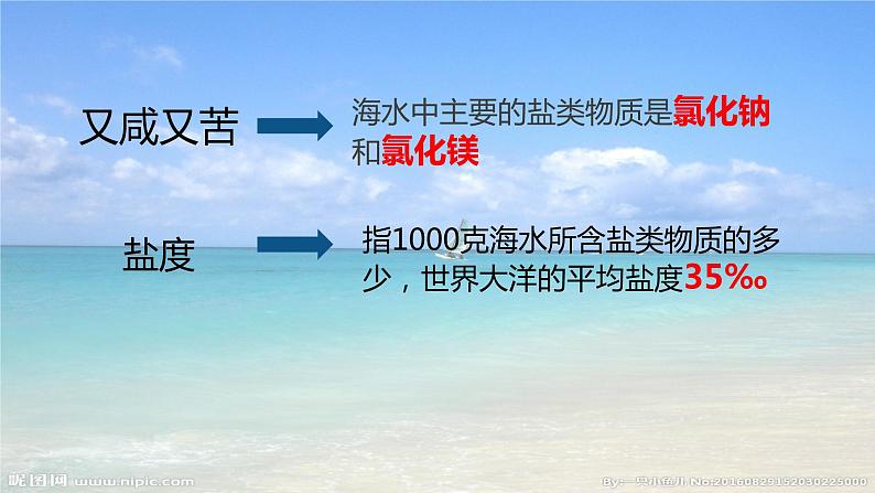 高中地理必修一 3.2海水的性质第二课时课件第4页