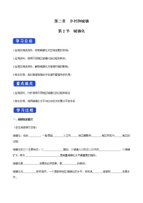 2020-2021学年第二节 城镇化导学案