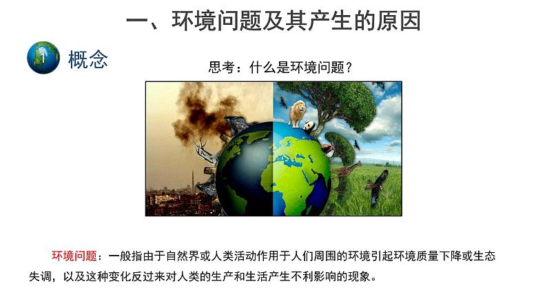 高中地理必修二 5.1人类面临的主要环境问题 课件第3页