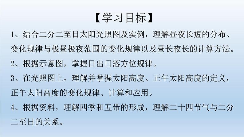 高中地理选择性必修一 1.2地球运动的地理意义（第二课时）课件（内含视频）02