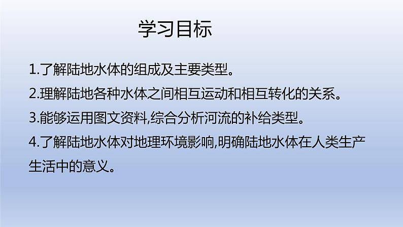 高中地理选择性必修一 4.1陆地水体及其相互关系+课件（内含视频）02