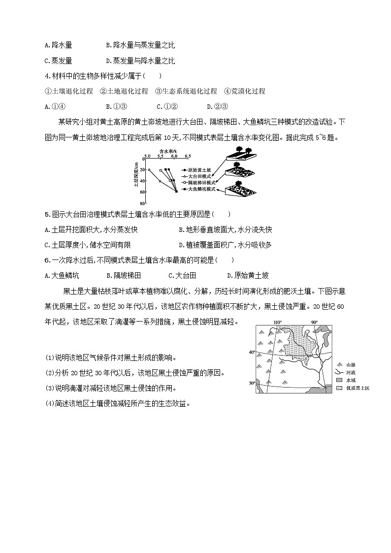 高中地理选择性必修二 2.2生态脆弱区的综合治理同步练习第2页
