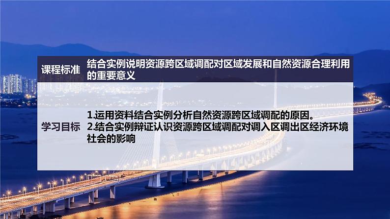 高中地理选择性必修二 4.2资源跨区域调配课件第4页