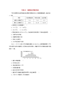 2023版高考地理第三部分常考图表技能训练专练98地理统计图的判读