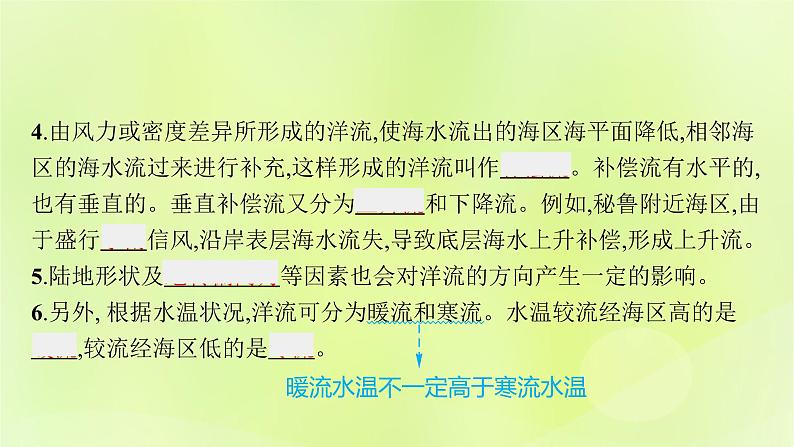 2022—2023学年新教材高中地理鲁教版选择性必修1第四单元水体运动的影响第二节洋流及其影响（课件+课后习题）07