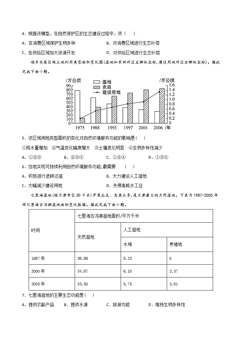 第一章  自然环境与人类社会（提分小卷）-【单元测试】2022-2023学年高二地理尖子生选拔卷（人教版2019选择性必修3）（原卷版）第2页