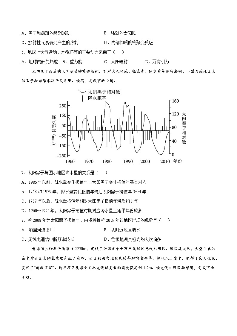 第1章  宇宙中的地球（基础卷）-2024-2025学年高一地理上学期同步课堂单元双测卷（人教版2019必修第一册）02