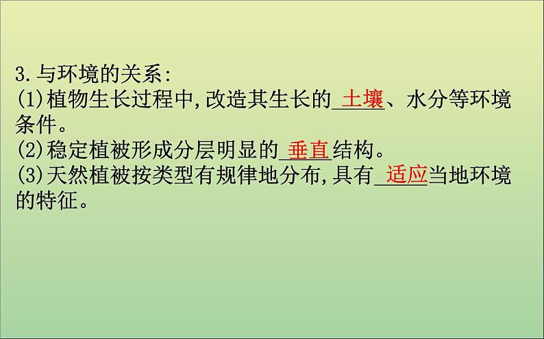 高中地理必修一 《第五章 植被与土壤 综合与测试》多媒体精品课件第5页