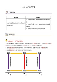 高中地理人教版 (2019)必修 第一册第二节 大气受热过程和大气运动同步达标检测题