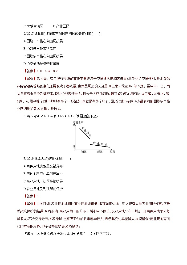 高中地理必修二 第二章 乡村与城镇新同步精品课件+单元复习+真题过关检测03