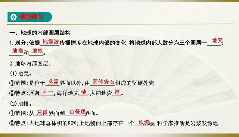 人教版高中地理必修第一册第一章第四节地球的圈层结构课件第2页