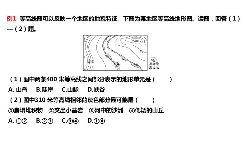 人教版高中地理必修第一册第四章第二节地貌的观察课件第8页