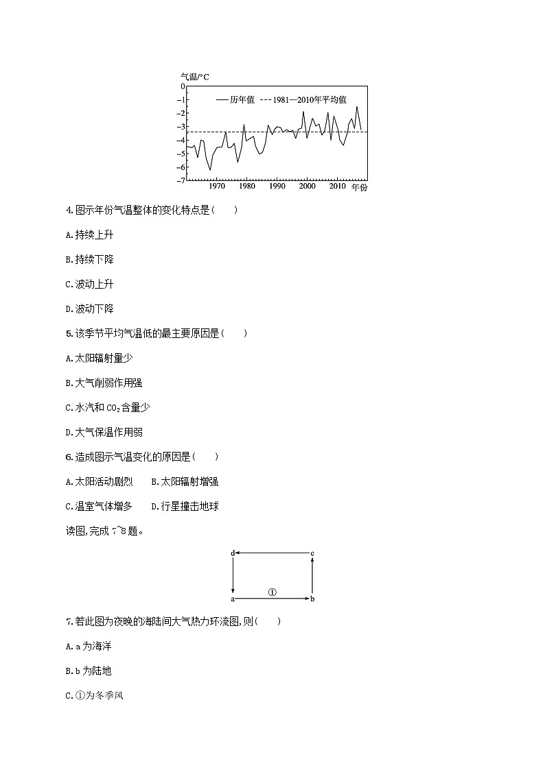 2022_2023学年高中地理鲁教版必修第一册第二单元从地球圈层看地表环境测评试题第2页