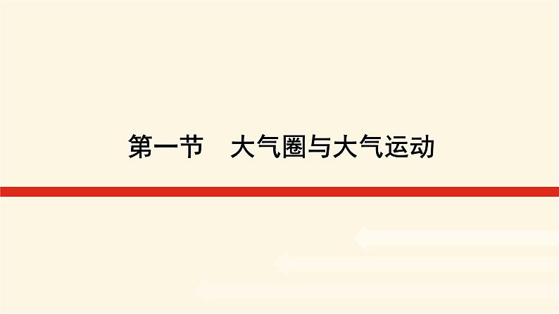 鲁教版高中地理必修第一册2.1大气圈与大气运动课件第1页