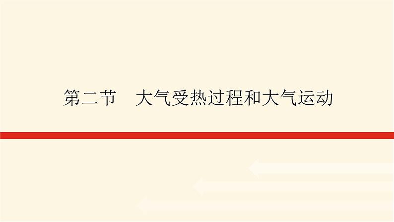 人教版高中地理必修第一册2.2大气受热过程和大气运动课件第1页