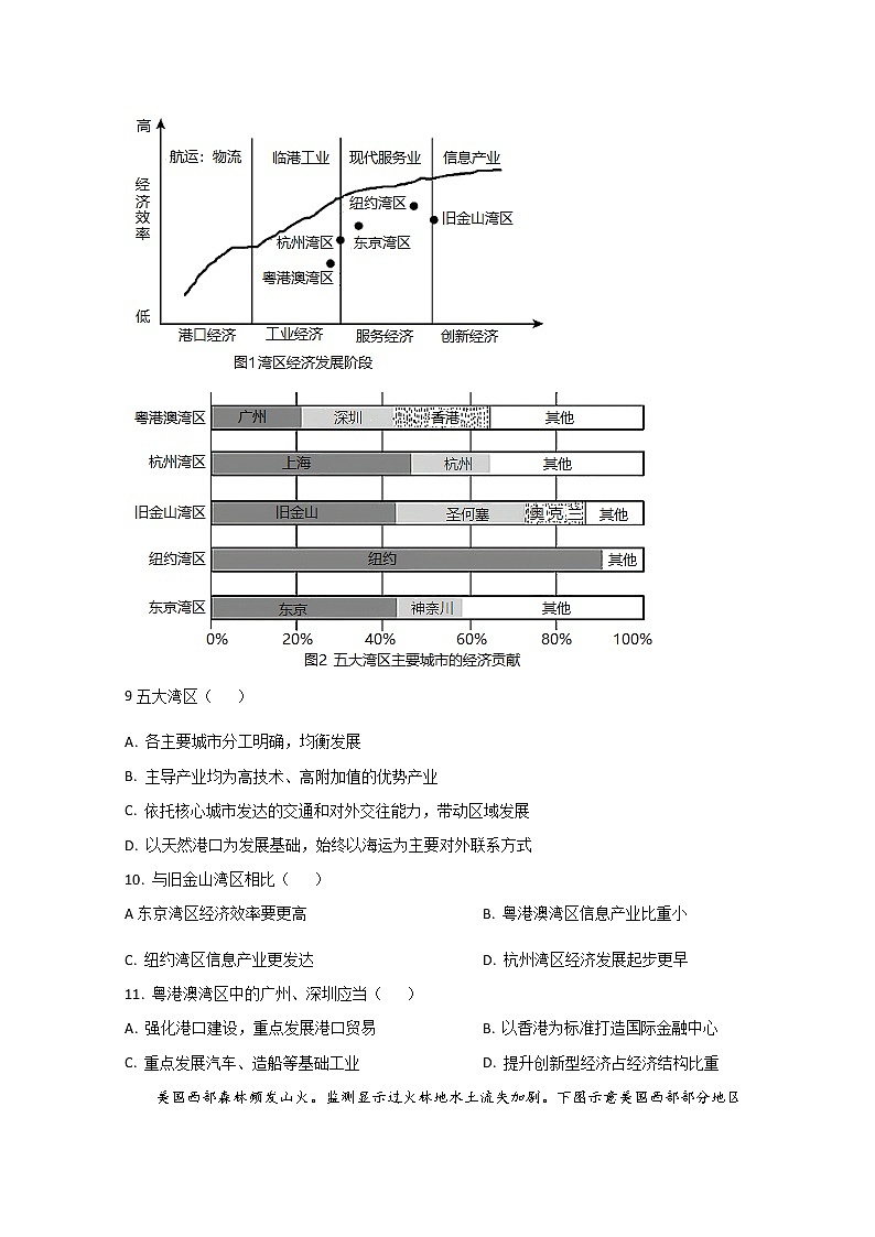2022台州玉环玉城中学高二下学期第一次月考地理试题含答案第3页