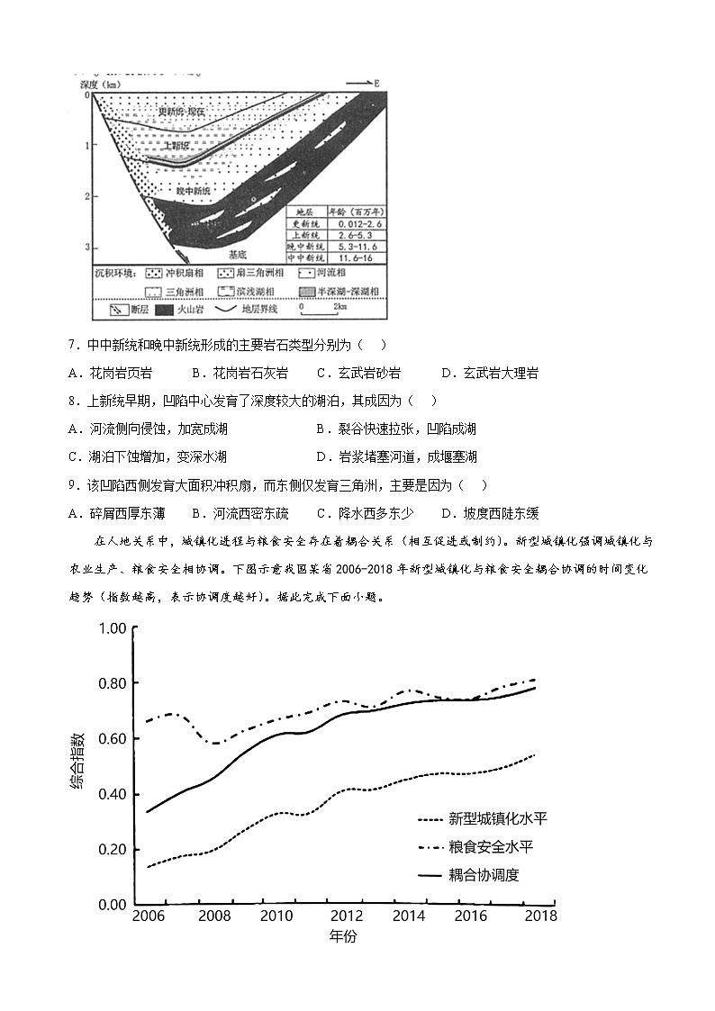2022届辽宁省东北育才双语学校高三决胜高考最后一卷地理试题含答案03
