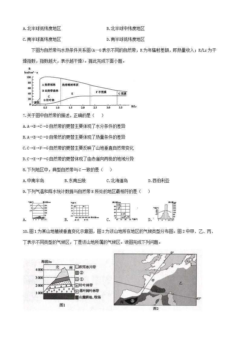 通用版2023届高考地理一轮复习创新素养限时练经度地带性分异规律第2页