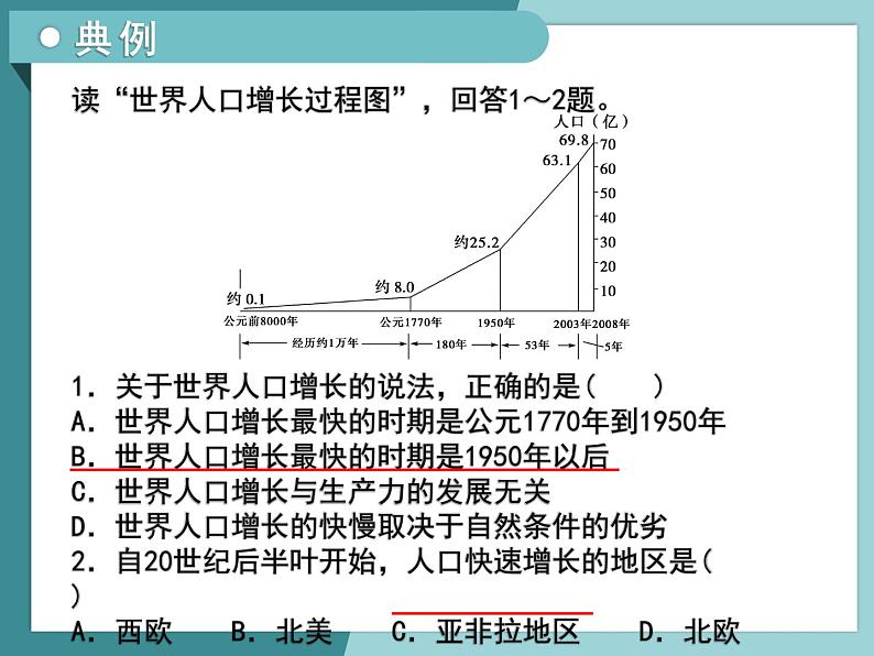 1.1人口的增长模式及地区分布-2022-2023学年高中同步精品课件（中图版必修2）06