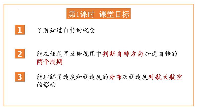 第一节 地球的自转运动及其地理意义（课件）-2023年高考地理一轮复习讲练测（新教材新高考）03