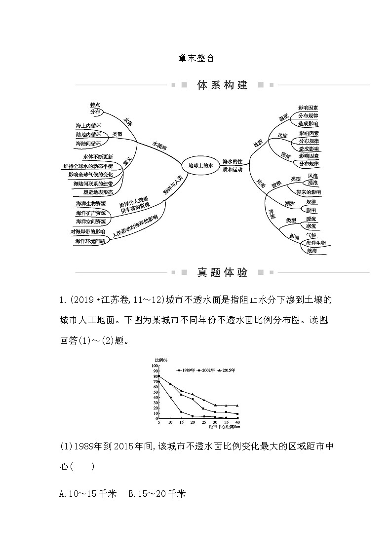 湘教版高中地理必修第一册第四章地球上的水课时学案01