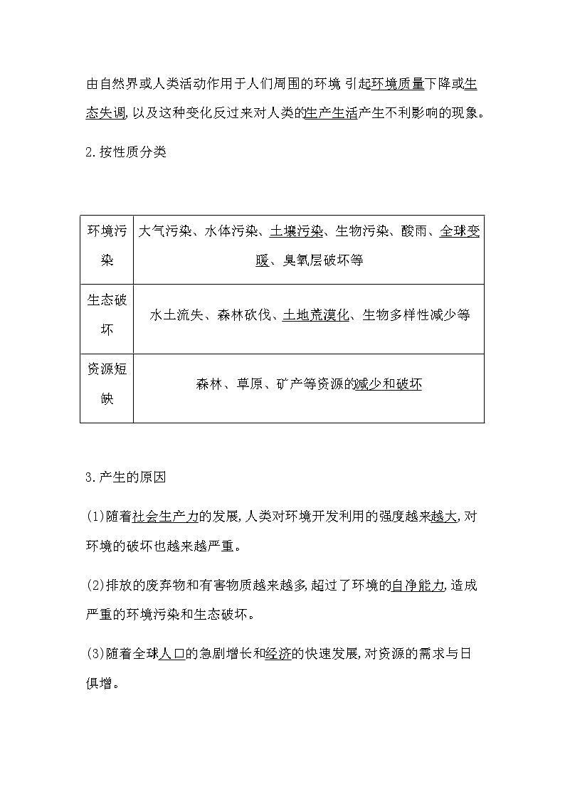 第一节　人类面临的主要环境问题第2页