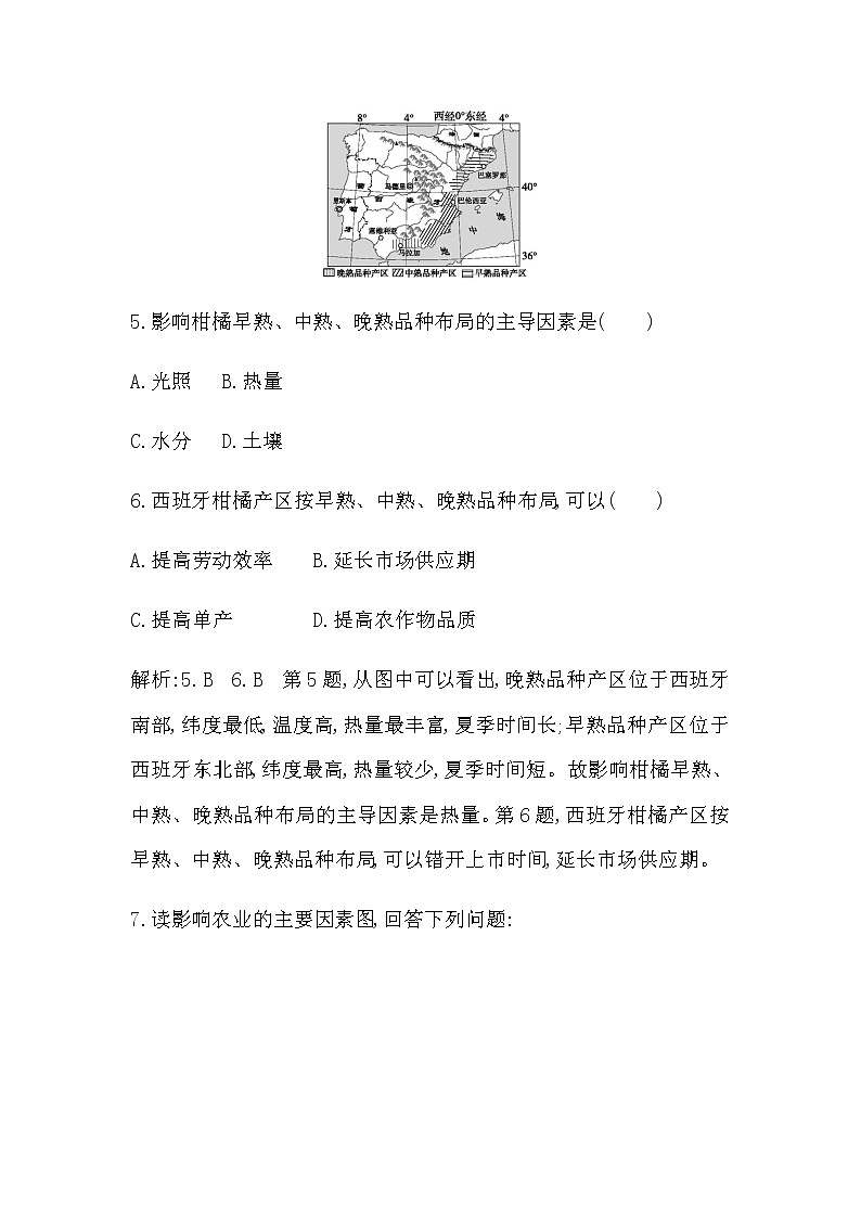 第一节　农业区位因素与农业布局第3页