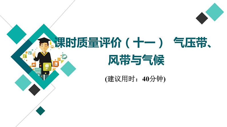 鲁教版高考地理一轮总复习课时质量评价11气压带、风带与气候课件第1页