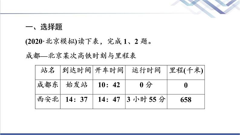 鲁教版高考地理一轮总复习课时质量评价1经纬网与地图课件第2页