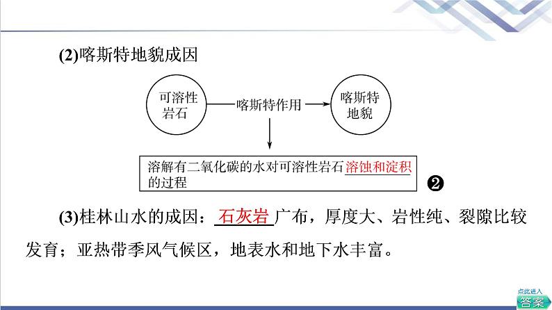 鲁教版高考地理一轮总复习第2单元第1节桂林山水、敦煌风成地貌、澜沧江－湄公河流域的河流地貌课件06