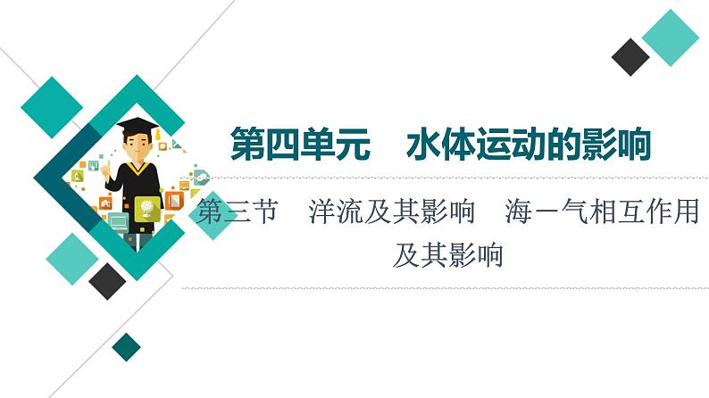 鲁教版高考地理一轮总复习第4单元第3节洋流及其影响海－气相互作用及其影响课件01