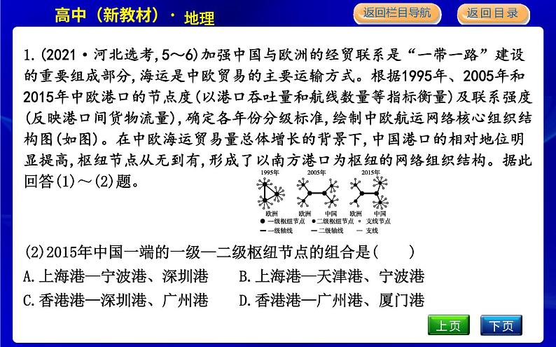 人教版高中地理必修第二册第四章交通运输布局与区域发展课后训练+导学案+教学课件+检测试题06