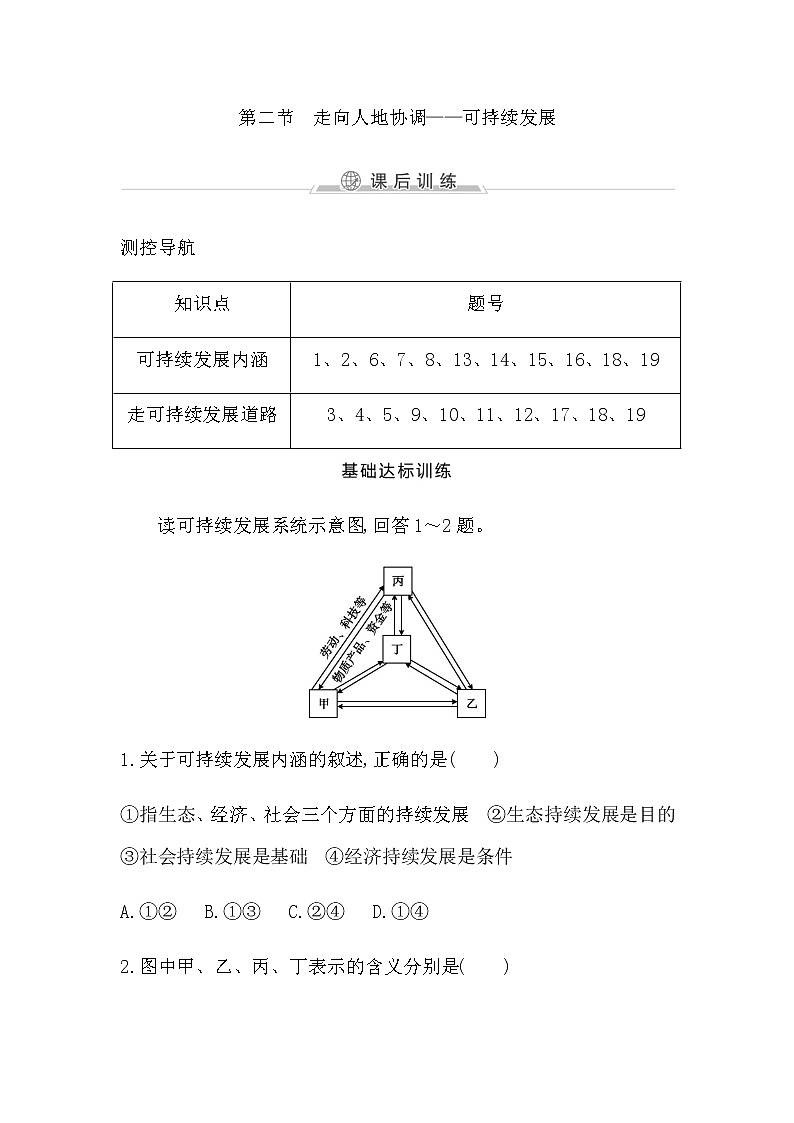 第二节　走向人地协调—可持续发展第1页
