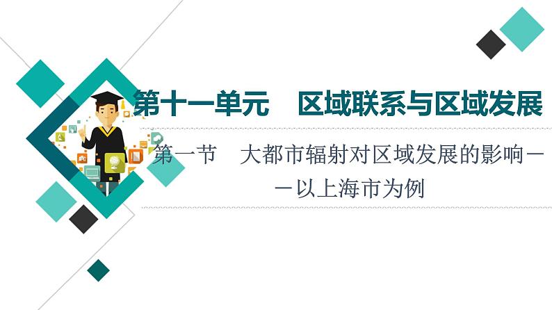 鲁教版高考地理一轮总复习第11单元第1节大都市辐射对区域发展的影响——以上海市为例课件第1页