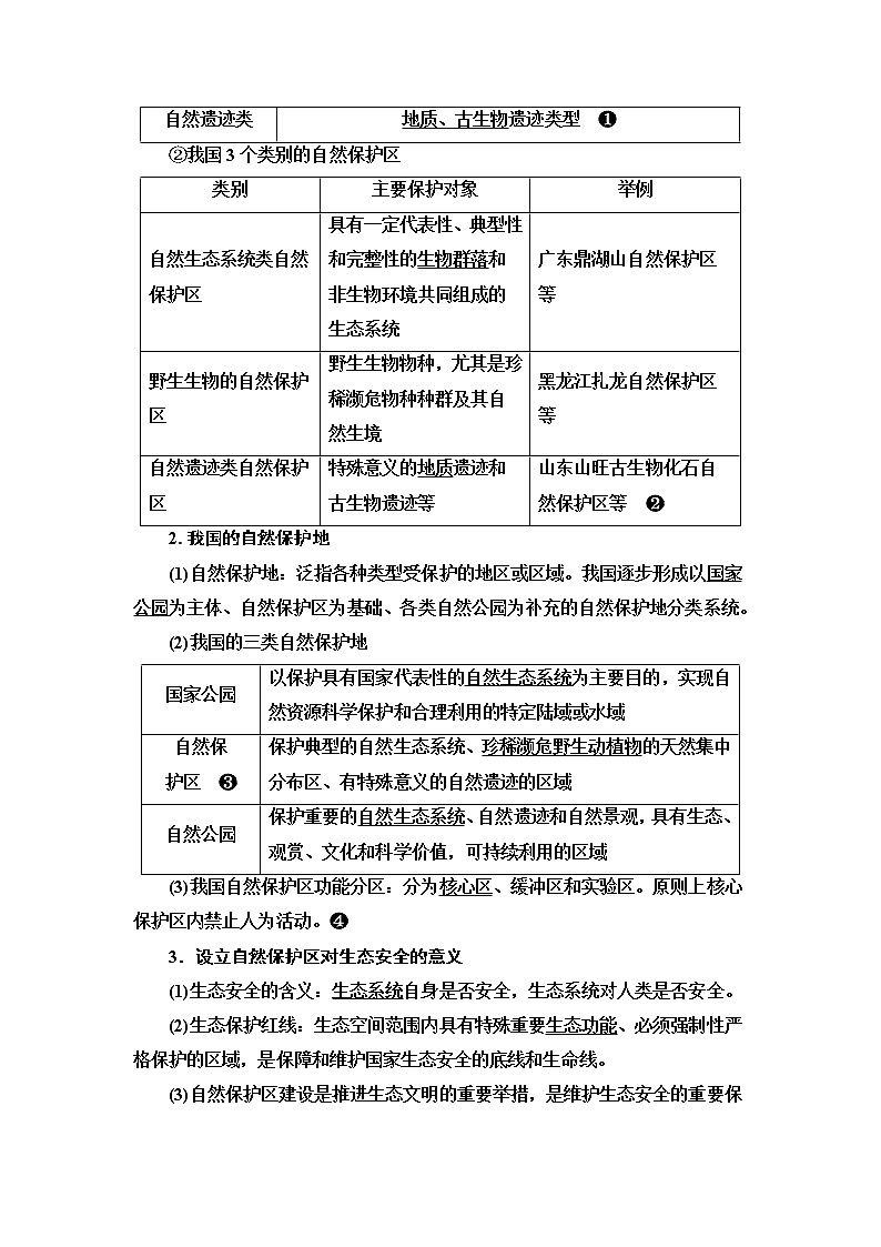 中图版高考地理一轮总复习第19章第2节自然保护区与生态安全 环境保护与国家安全学案02