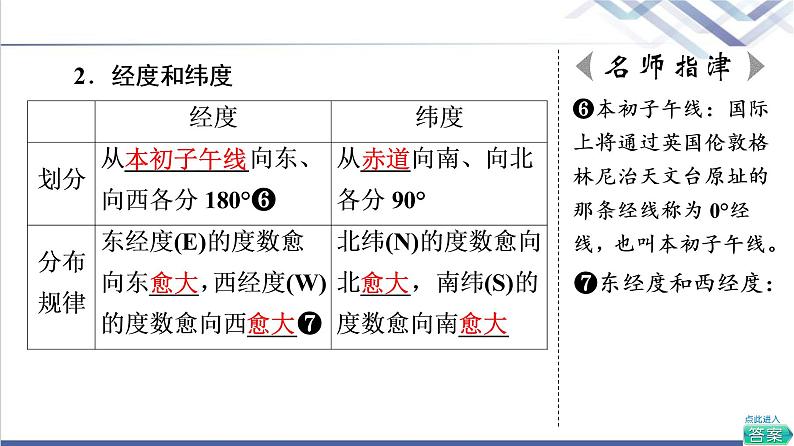 中图版高考地理一轮总复习第1章第1节经纬网与地图课件第8页