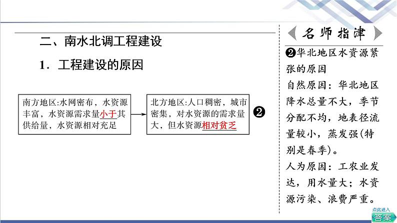 中图版高考地理一轮总复习第16章第2节南水北调对区域发展的影响课件06