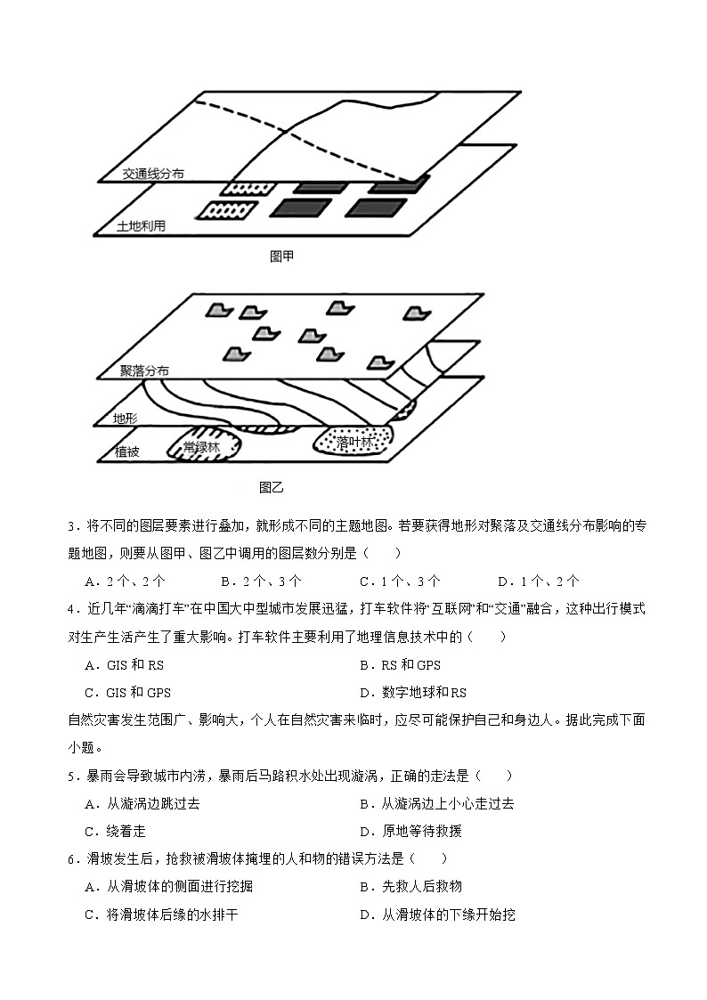 2021-2022学年广西钦州市高一上学期期末地理试卷含解析02