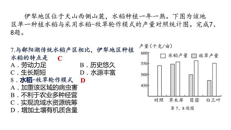 浙江省绍兴市2022年4月适应考试地理试卷分析课件第5页