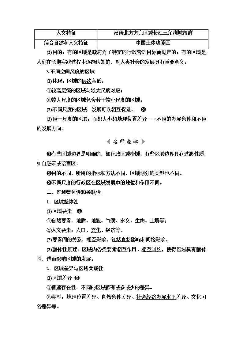 人教版高考地理一轮总复习第12章区域与区域发展学案02